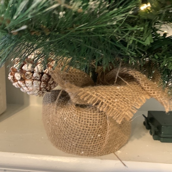 Christmas tree home decor mantel table holidays string lite battery operated - Picture 5 of 10